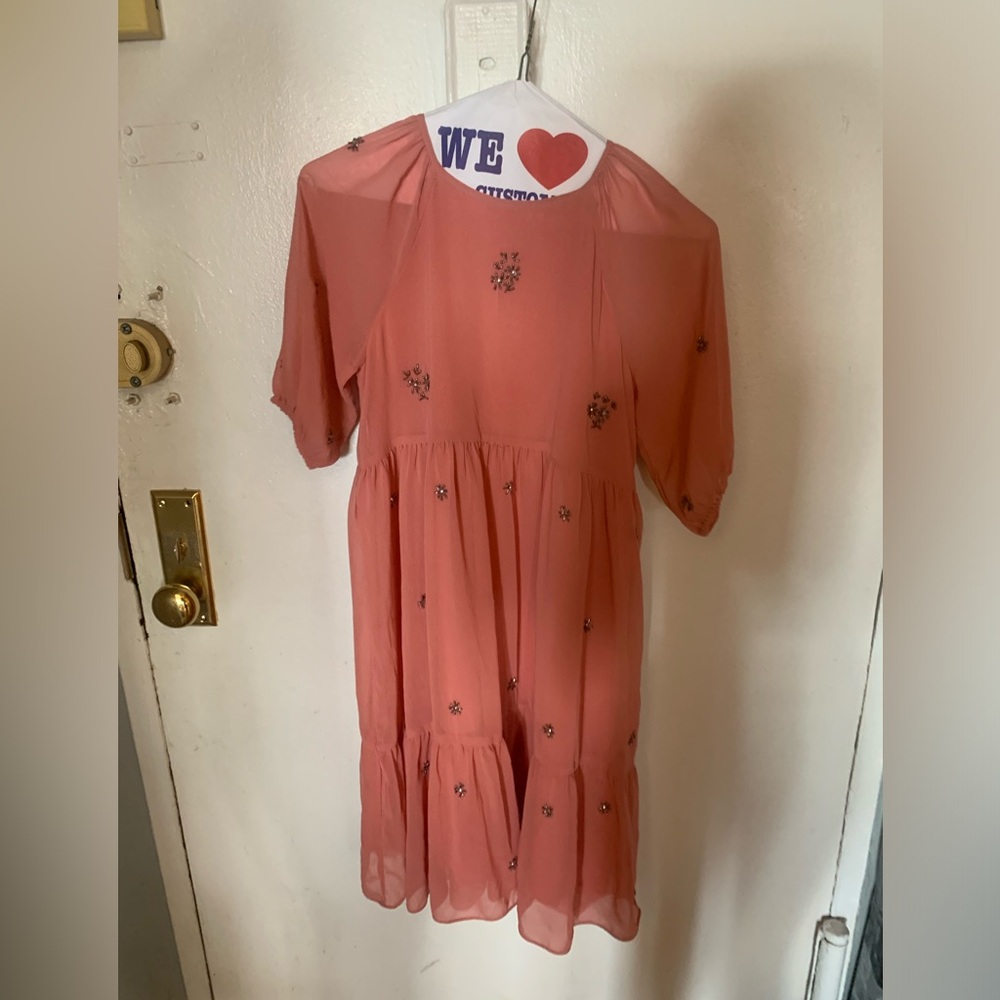Pink dress from Zara